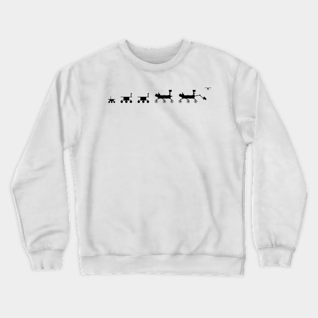 Perseverance Rover Family Evolution (dark) Crewneck Sweatshirt by umdenove